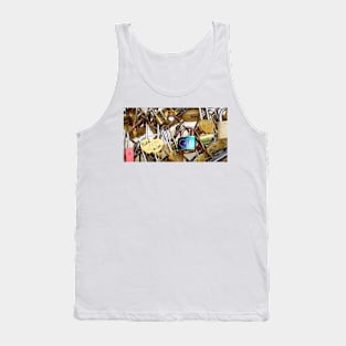 Paris Love Locks on the Bridges Tank Top